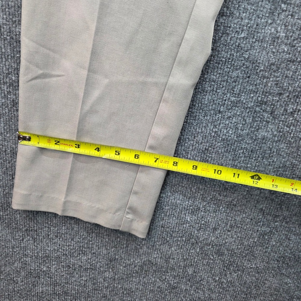 Peter Millar Men's Classic Fit Flat Front Chino Dress Pants Tan Size 33 EB50 - Picture 11 of 12